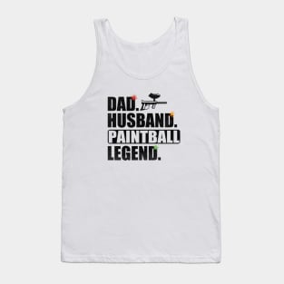 Funny Paintball Dad Husband Legend Paintball Father's Day Tank Top